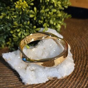Macy's Elegant Gold-tone Women's  Hinged Bracelet